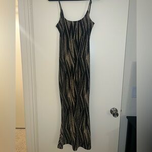 Glittery Black and Gold O.P.T Dress